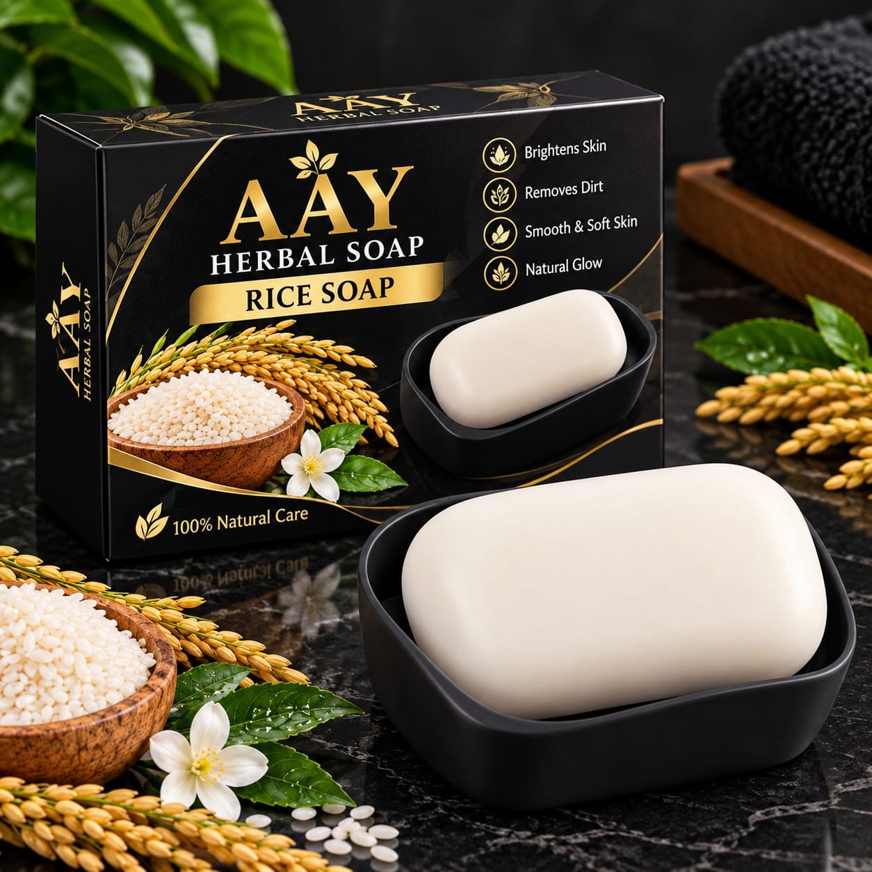 🌾 Herbal Rice Soap 🌾  (Out OF Stock )